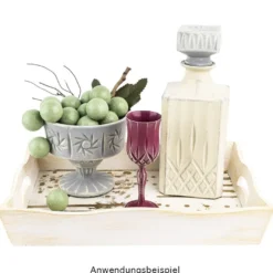 Glaskaraffen, Elegance, 9cm x 9cm x 23cm (inkl. Verschluss), Kristall-Design, 900ml, 2 Stück