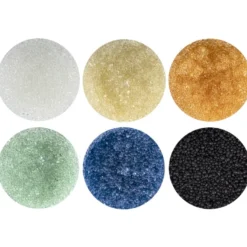 Glaskügelchen, 0,8mm-1mm, 20g je Dose, verschiedene Farben, 6 Stück