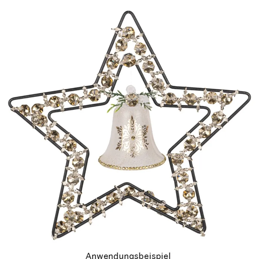 Glaskunst, Koppen, Octagon, Ø 1,2cm, facettiert, taupe/silberfarbene Rückseite, 36 Stück