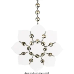 Glaskunst, Koppen, Octagon, Ø 1,2cm, facettiert, taupe/silberfarbene Rückseite, 36 Stück