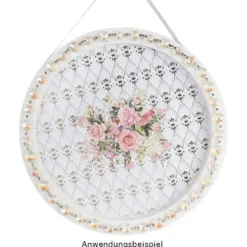 Glaskunst, Koppen, Octagon, Ø 1,2cm, facettiert, irisierend, 36 Stück