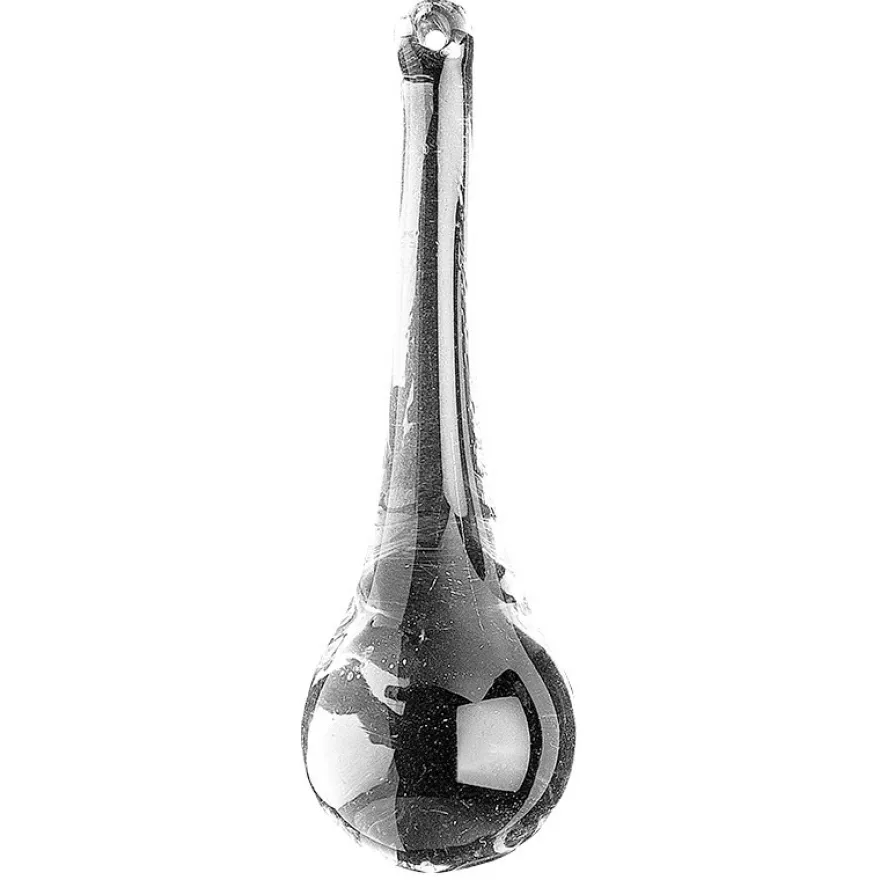 Glaskunst, Pendel Anhänger, Artemis, 2,5cm x 7,6cm, klar, 2 Stück