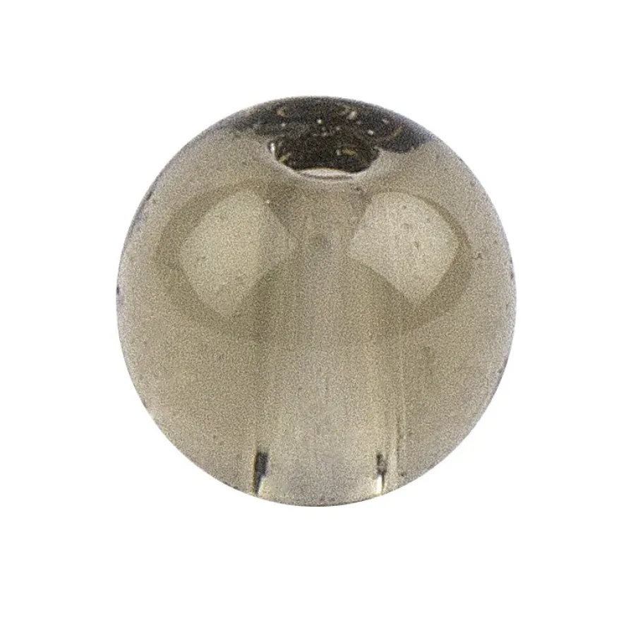 Glaskunst, Perlen, Kugel, Ø 0,6cm, klar hellgrau, 140 Stück