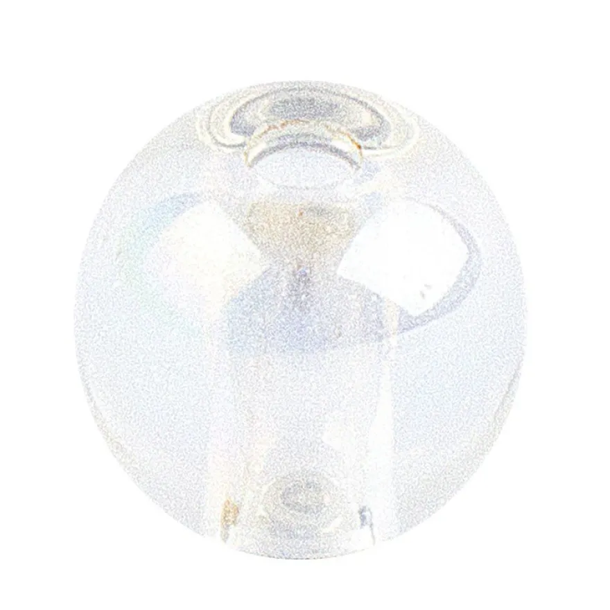 Glaskunst, Perlen, Kugel, Ø 0,8cm, klar irisierend, 100 Stück