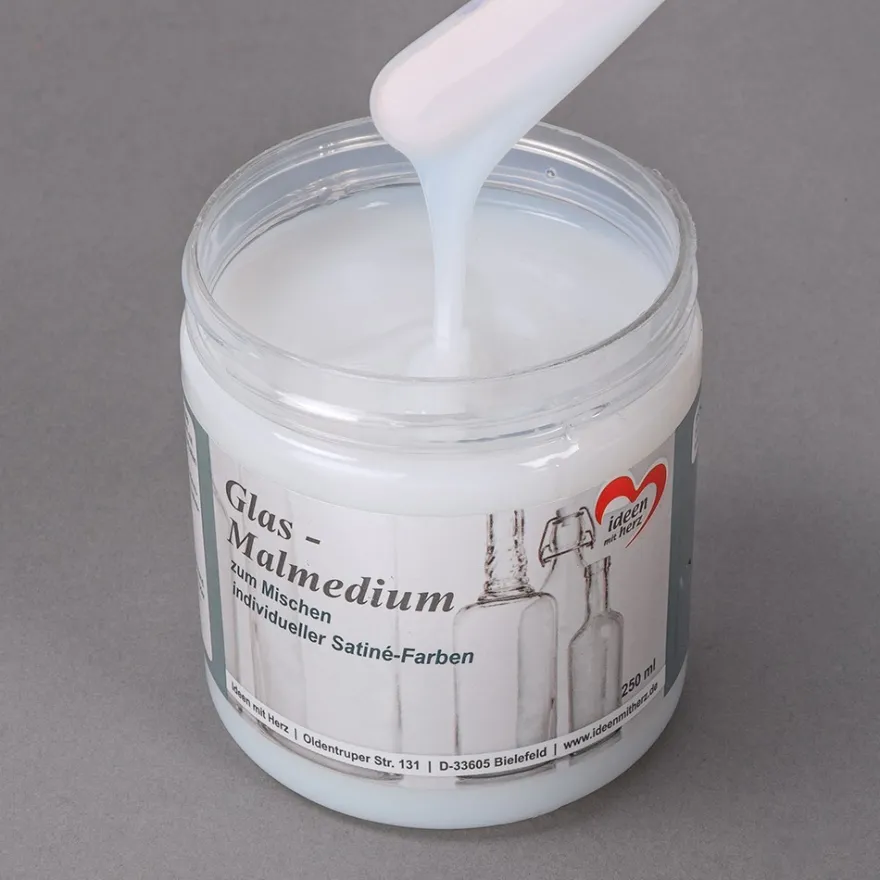 Glas-Malmedium, zum Mischen individueller Satiné-Farben, 250ml