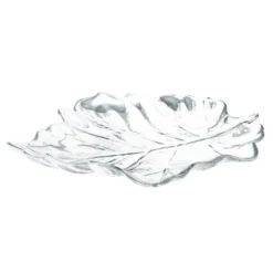 Glasschalen, Blattform, 23cm x 20cm x 3,5cm, 3 Stück