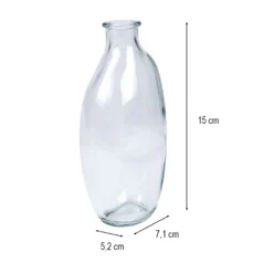 Glas-Vasen, organische Formen, versch. Größen & Designs, klar, 3 Stück