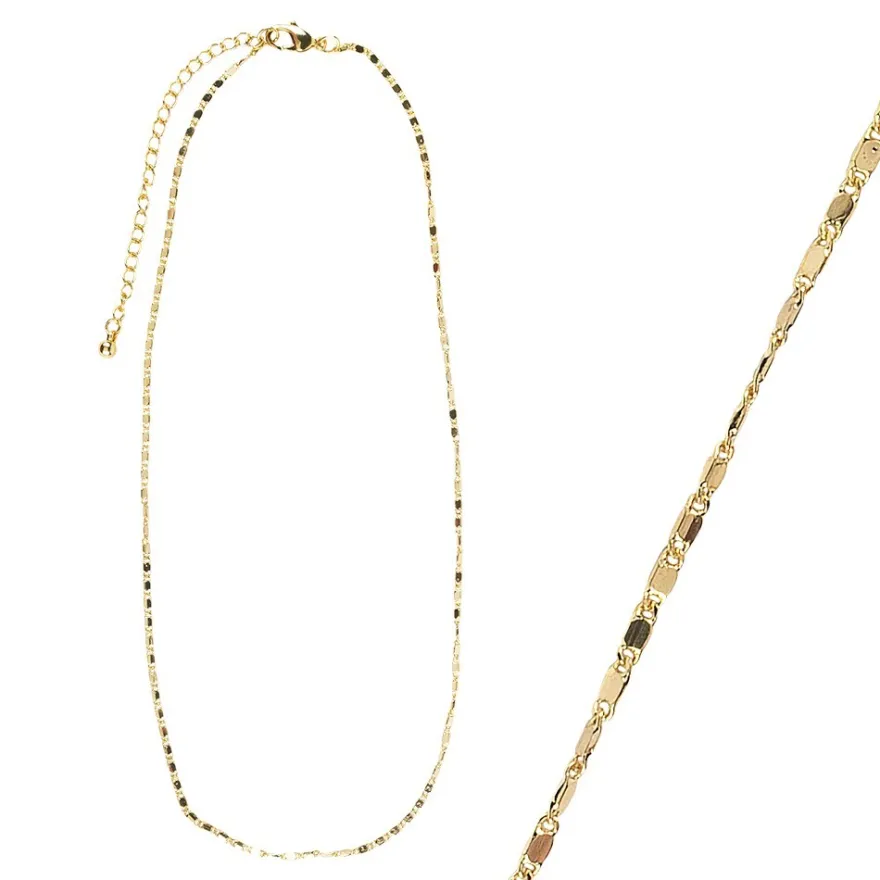 Gliederkette, 42 cm, goldfarben