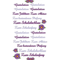Glimmer-Relief-Sticker, Feiertage & Anlässe 1, 11,5x20cm