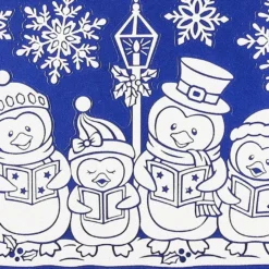 Glimmer-Relief-Sticker XXL, Pinguine, 20cm x 50cm