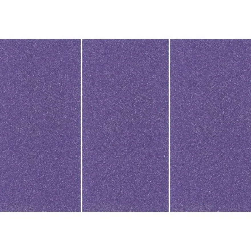 Glitter-Bügelfolie, 25 x 12,5 cm, 3er Set, flieder
