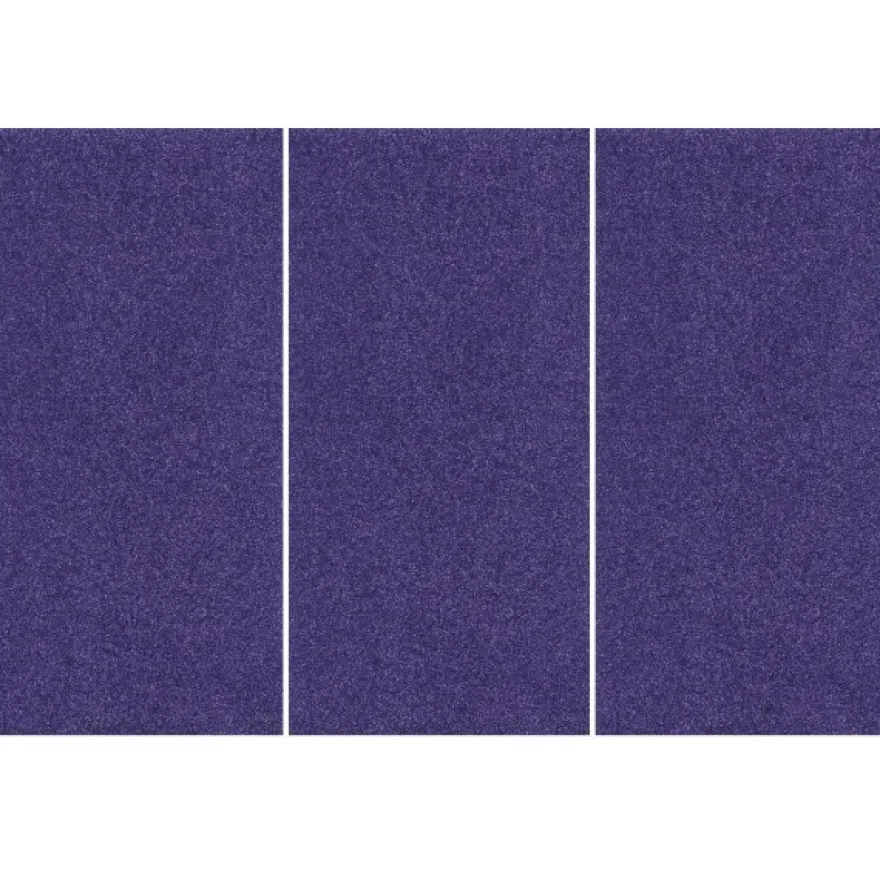 Glitter-Bügelfolie, 25 x 12,5 cm, 3er Set, lila