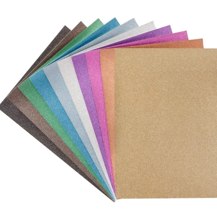 Glitter-Papier/Stanz-Papier, diamantierte Optik, DIN A4, 125g/m², 20 Blatt