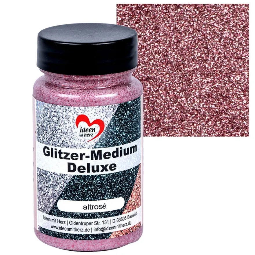 Glitzer-Medium Deluxe, altrosé, 90ml