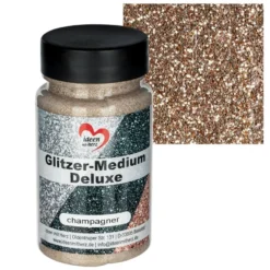 Glitzer-Medium Deluxe, champagner, 90ml