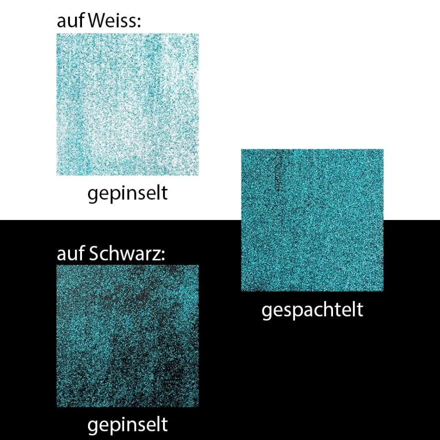 Glitzer-Medium Deluxe, dunkeltürkis, 90ml