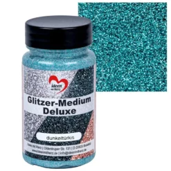 Glitzer-Medium Deluxe, dunkeltürkis, 90ml