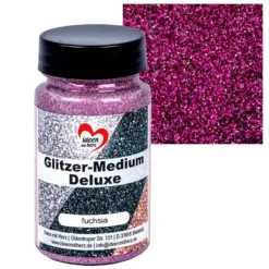 Glitzer-Medium Deluxe, fuchsia, 90ml