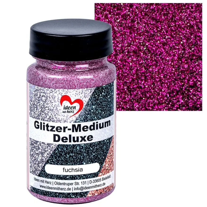 Glitzer-Medium Deluxe, fuchsia, 90ml