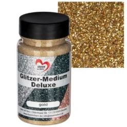 Glitzer-Medium Deluxe, gold, 90ml