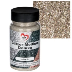 Glitzer-Medium Deluxe, hellgold, 90ml