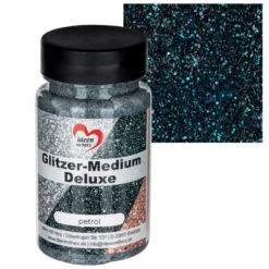 Glitzer-Medium Deluxe, petrol, 90ml