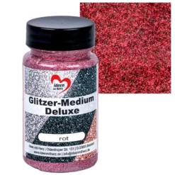Glitzer-Medium Deluxe, rot, 90ml