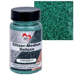 Glitzer-Medium Deluxe, smaragdgrün, 90ml