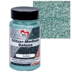Glitzer-Medium Deluxe, türkis, 90ml