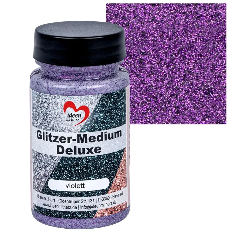 Glitzer-Medium Deluxe, violett, 90ml