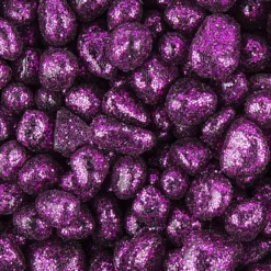 Glitzernuggets aus Glas, violett, 2mm bis 7mm, 260g