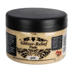 Glitzer-Relief-Paste, 150ml, gold