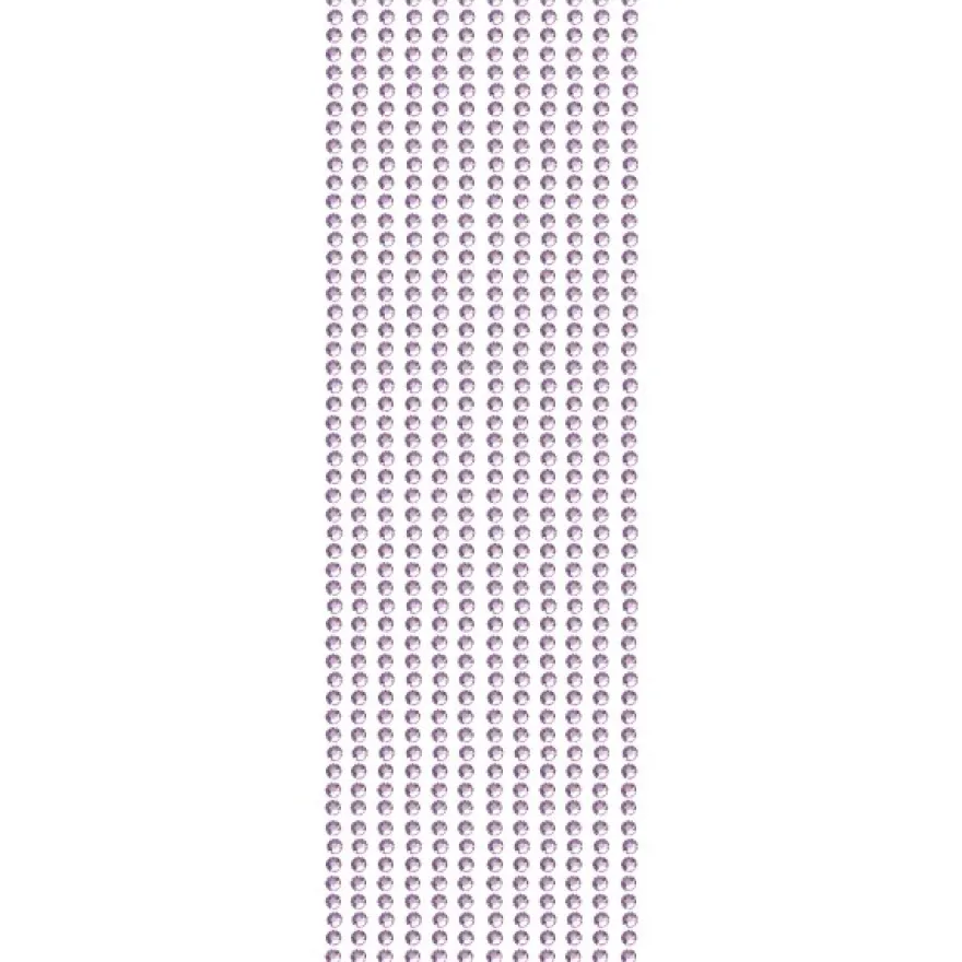 Glitzerstein-Bordüren, selbstklebend, Ø4mm, 29cm, 12 Stk., violett