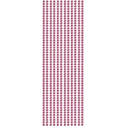 Glitzerstein-Bordüren, selbstklebend, Ø4mm, 29cm, 12 Stk., fuchsia