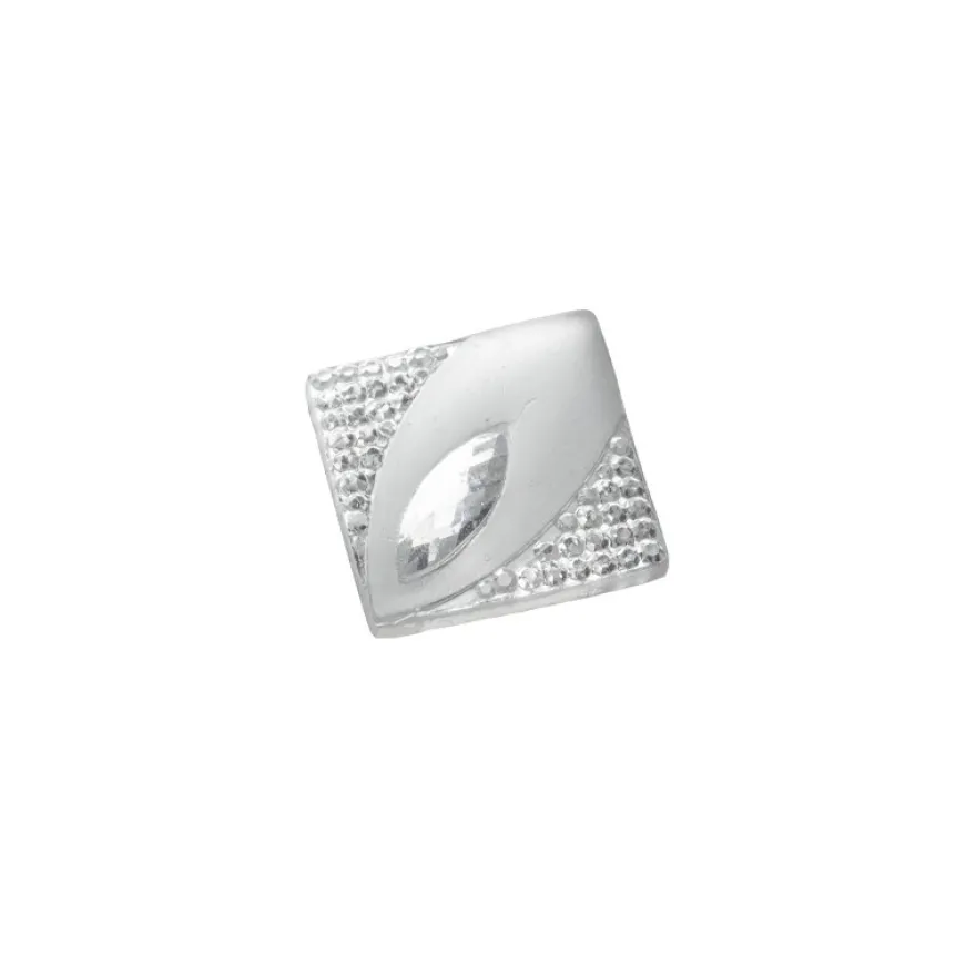 Glitzersteine "Eleganz", 15 x 15 mm, 20 Stück, klar