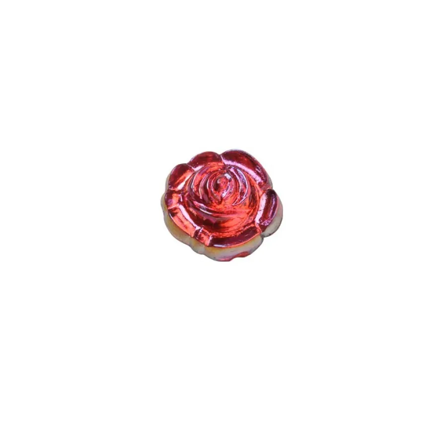 Glitzersteine, Rosen, Ø0,7cm, 100 Stück, alt-rosé