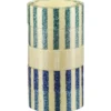 Glitzer-Tape, Transparent-Design, 15mm x 120cm, 5 Rollen, blau