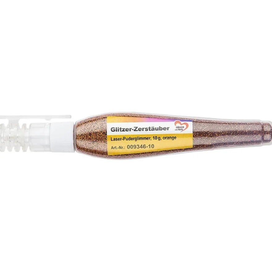 Glitzer-Zerstäuber, Laser-Puderglimmer, 8g, orange