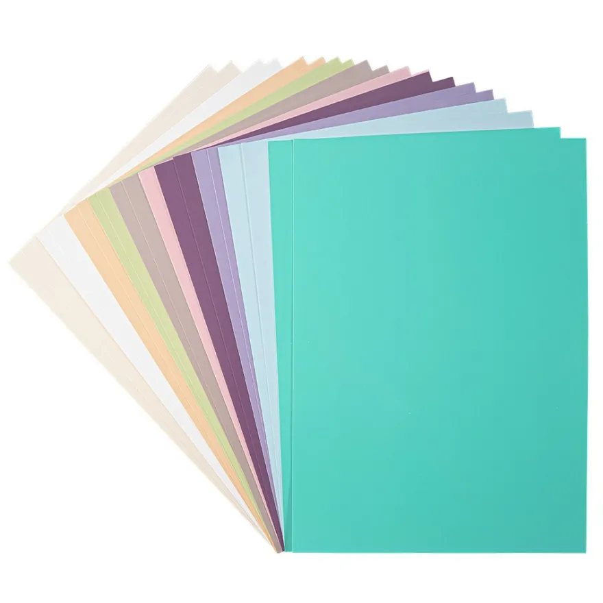 Glossy-Karton, DIN A4, 250 g/m², 10 verschiedene Pastelltöne, 20 Bogen