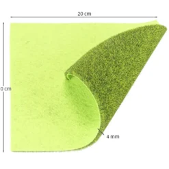 Grasmatten, 20cm x 20cm, 4mm hoch, grün, 5 Stück