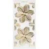 Gravur-Stickerbogen, Zier-Ornamente, 10cm x 23cm, transparent/gold, 10 Bogen