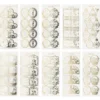 Gravur-Sticker, 40 Doppel-Grußornamente