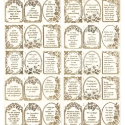 Gravur-Sticker, 30 herzliche Genesungswünsche, 10 Bogen