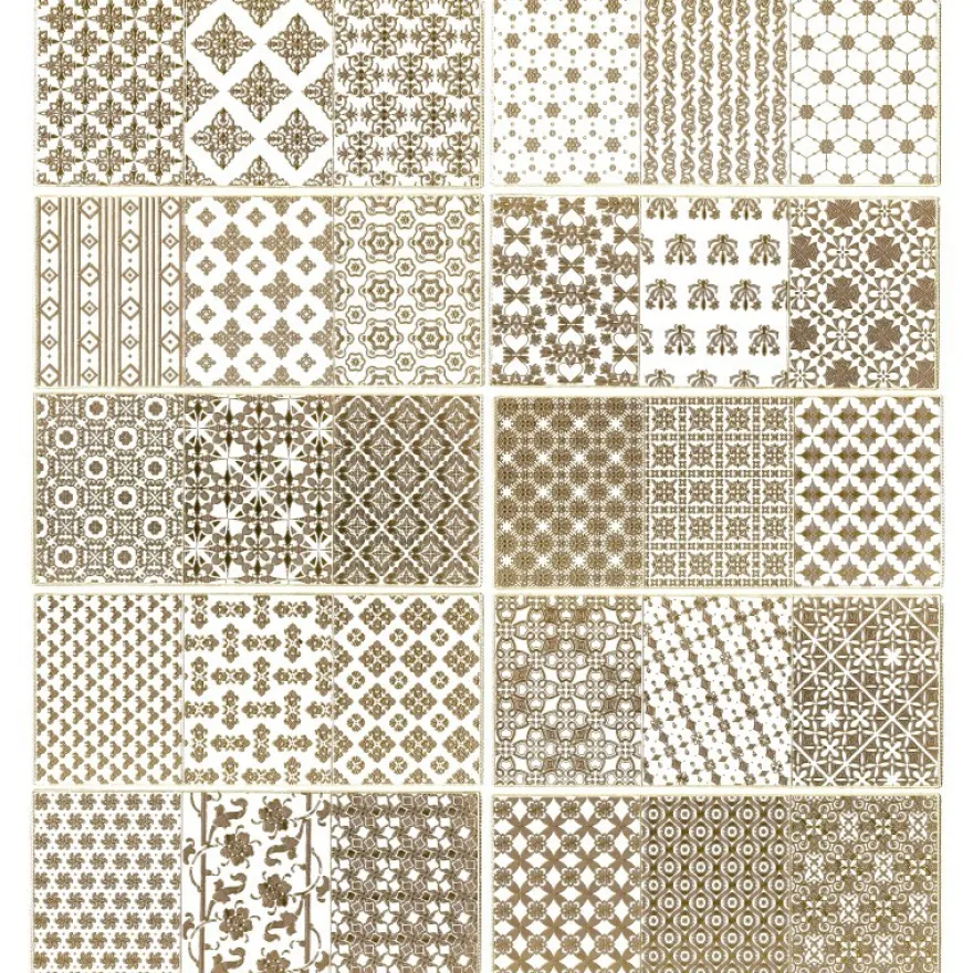 Gravur-Sticker, Hintergrund-Ornamentik, 10 Bogen