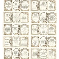 Gravur-Sticker, 30 Leichtigkeit- &Gelassenheitssprüche, 10 Bogen