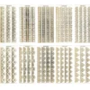 Gravur-Sticker, Premium-Bordüren, transparent/gold, 10 Bogen