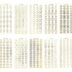 Gravur-Sticker, 40 stilvolle Bordüren