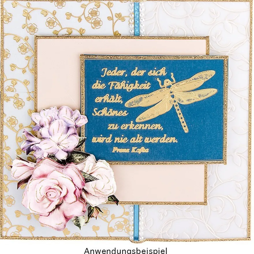 Gravur-Sticker, Weisheit der Natur, transparent/gold, 10 Bogen