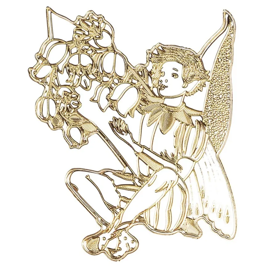 Gravur-Sticker, Zauberhafte Elfen, transparent/gold, 10 Bogen