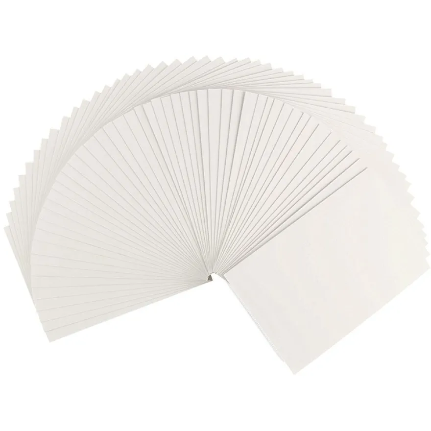 Grußkarten, 10,5cm x 14,8cm, 230 g/m², naturweiß, 50 Stück